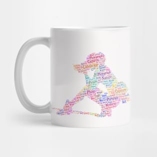 Photographer Photography Silhouette Shape Text Word Cloud Mug